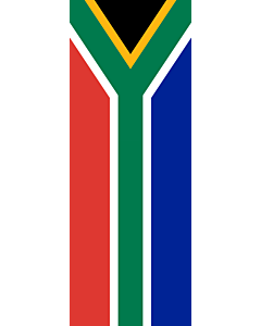 Vertical Hanging Beam Flag: South Africa |  portrait flag | 6m² | 64sqft | 400x150cm | 13x5ft 
