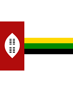 Flagge: Large KwaZulu flag 1977 | KwaZulu homeland from 1977-1985 | KwaZulu uit 1977-1985 | IFulegi laseKwaZulu 1977-1985  |  Querformat Fahne | 1.35m² | 90x150cm 