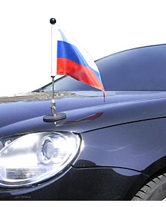 magnetisch haftender Autofahnen-Ständer Diplomat-1.30 Russland