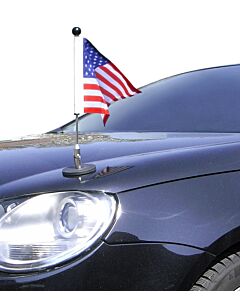  Magnetic Car Flag Pole Diplomat-1 USA