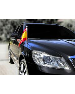  Porte-drapeau de voiture Diplomat-Bayonet-Chrome Espagne